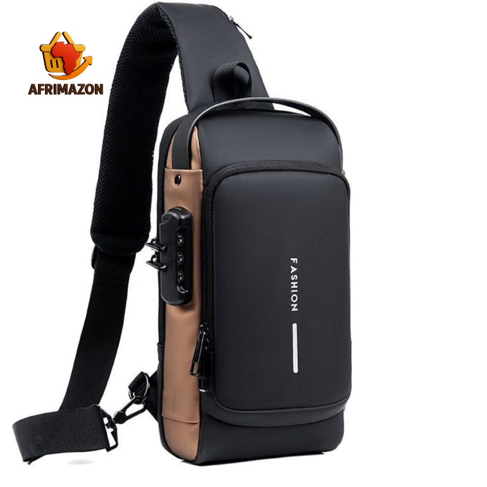 Sac Antivol Homme avec Port USB – Imperméable, Stylé et Sécurisé pour la Ville ou le Voyage