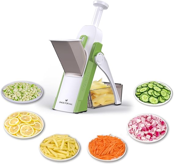 Mandoline Multifonction : Lames Inox Préparations Rapides pour Maison