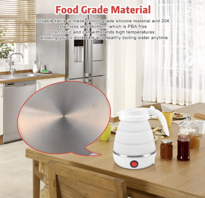 Mini Bouilloire de Voyage Pliable – L’eau chaude instantanée, partout avec vous !