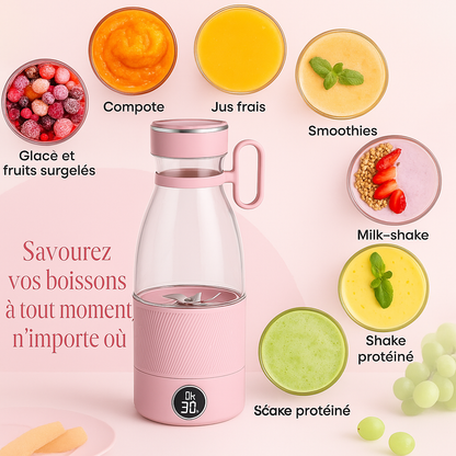 Mini Mixeur Portable Intelligent  de 350ml   Rechargeable