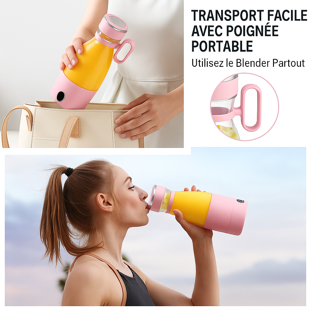 Mini Mixeur Portable Intelligent  de 350ml   Rechargeable