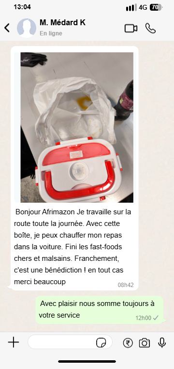 La Lunch Box Électrique Auto-Chauffante